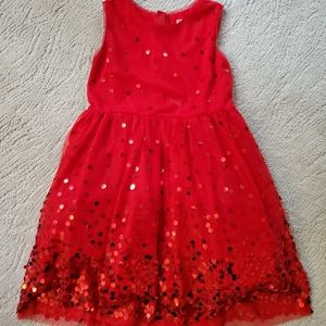 Girl's Red Christmas Dress